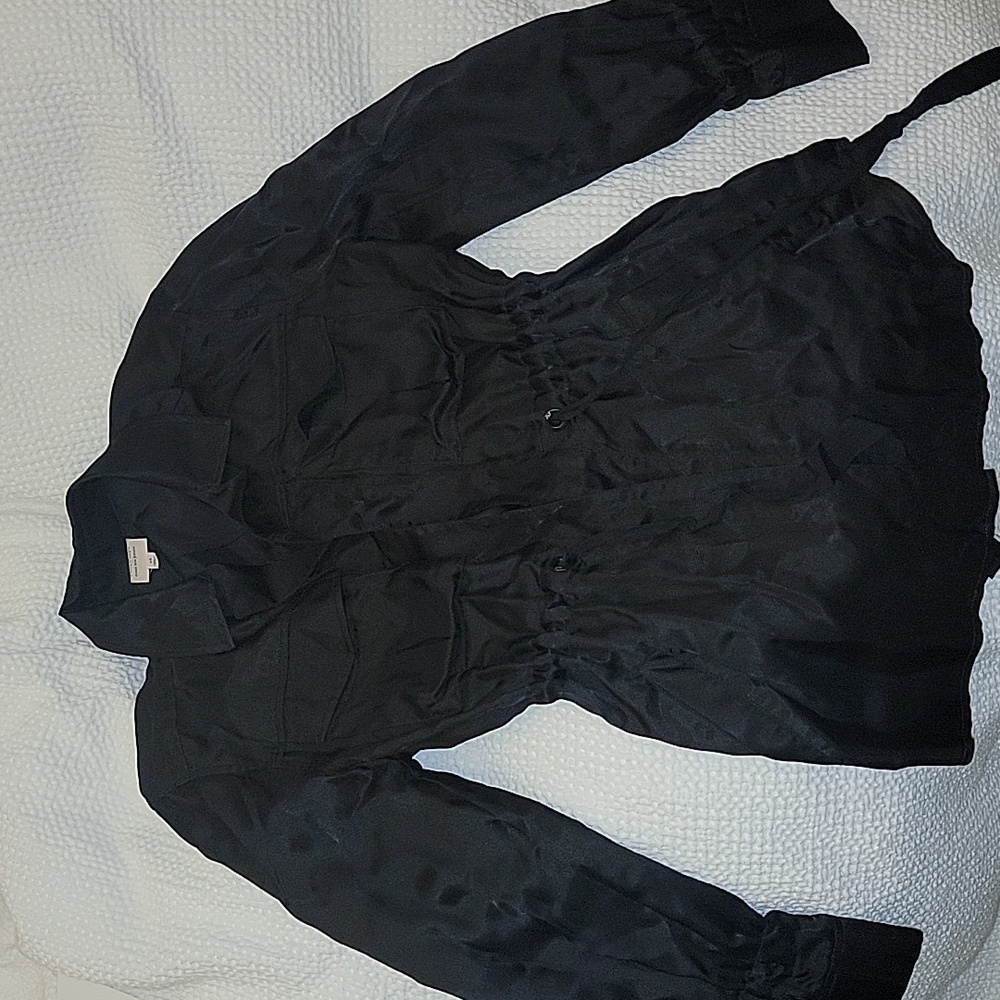 Cinq a sept Silk Sinch Waist Jacket